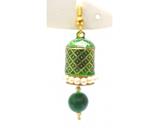 Meenakari Minakari Enamel Jhumka Jhumki Handmade Earring Jewelry Chandelier A118